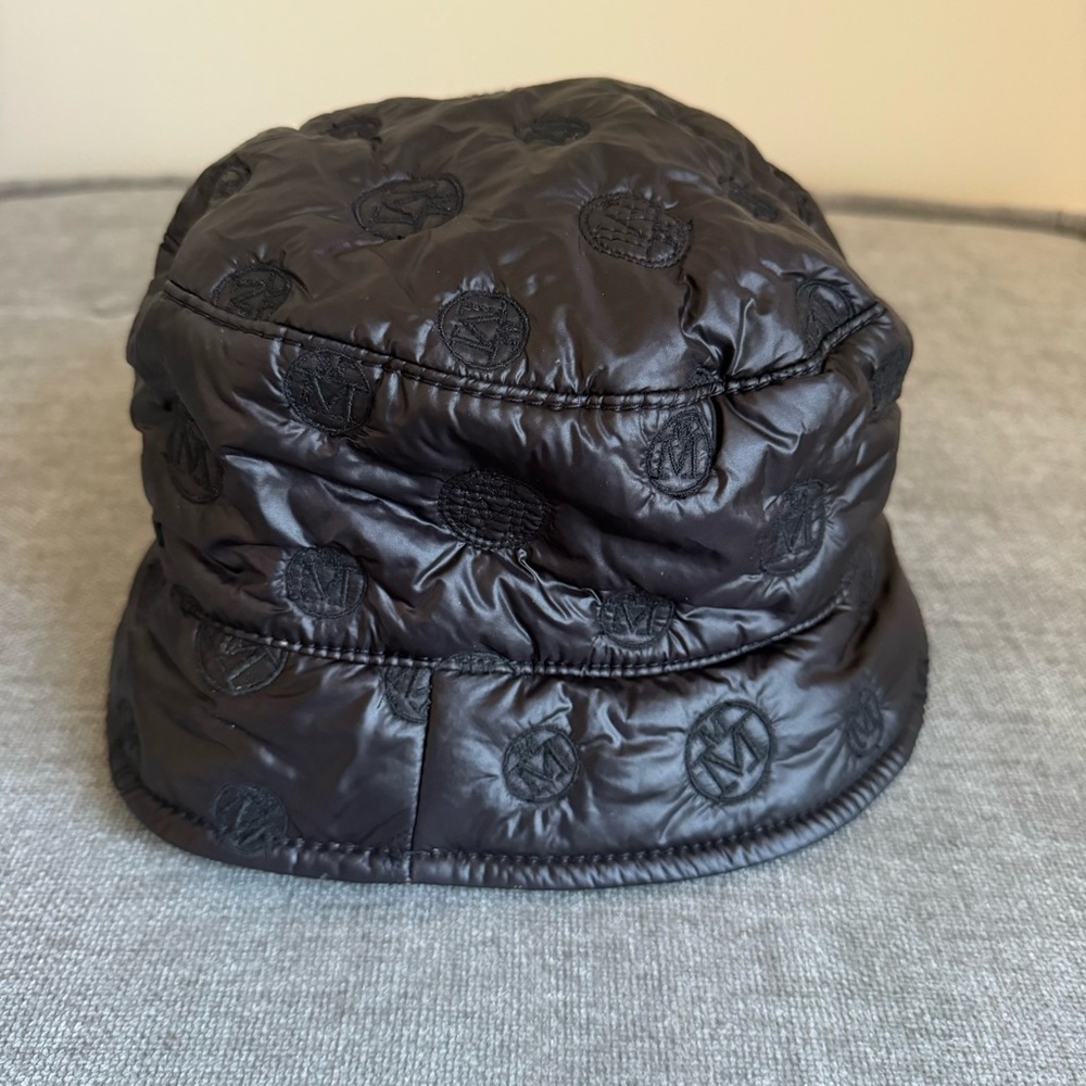Maison michel padded black bucket hat